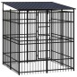 vidaXL Outdoor-Hundezwinger mit Dach Stahl 3,69 m² vidaXL Outdoor-Hundezwinger mit Dach Stahl 3,69 m²