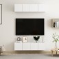 TV-Schränke 4 Stk. Weiß 60x30x30 cm Holzwerkstoff TV-Schränke 4 Stk. Weiß 60x30x30 cm Holzwerkstoff