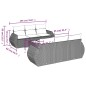 vidaXL 7-tlg. Garten-Sofagarnitur mit Kissen Hellgrau Poly Rattan vidaXL 7-tlg. Garten-Sofagarnitur mit Kissen Hellgrau Poly Rattan