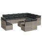 vidaXL 13-tlg. Garten-Sofagarnitur mit Kissen Hellgrau Poly Rattan vidaXL 13-tlg. Garten-Sofagarnitur mit Kissen Hellgrau Poly Rattan