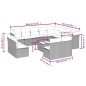 vidaXL 13-tlg. Garten-Sofagarnitur mit Kissen Hellgrau Poly Rattan vidaXL 13-tlg. Garten-Sofagarnitur mit Kissen Hellgrau Poly Rattan