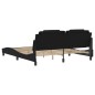 vidaXL Bettgestell mit Kopfteil Schwarz 180x200 cm Kunstleder vidaXL Bettgestell mit Kopfteil Schwarz 180x200 cm Kunstleder