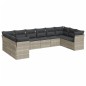 vidaXL 10-tlg. Garten-Sofagarnitur mit Kissen Hellgrau Poly Rattan vidaXL 10-tlg. Garten-Sofagarnitur mit Kissen Hellgrau Poly Rattan