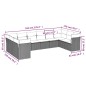 vidaXL 10-tlg. Garten-Sofagarnitur mit Kissen Hellgrau Poly Rattan vidaXL 10-tlg. Garten-Sofagarnitur mit Kissen Hellgrau Poly Rattan