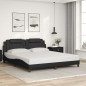 vidaXL Bettgestell mit LED Schwarz 180x200 cm Kunstleder vidaXL Bettgestell mit LED Schwarz 180x200 cm Kunstleder