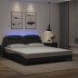vidaXL Bettgestell mit LED Schwarz 180x200 cm Kunstleder vidaXL Bettgestell mit LED Schwarz 180x200 cm Kunstleder