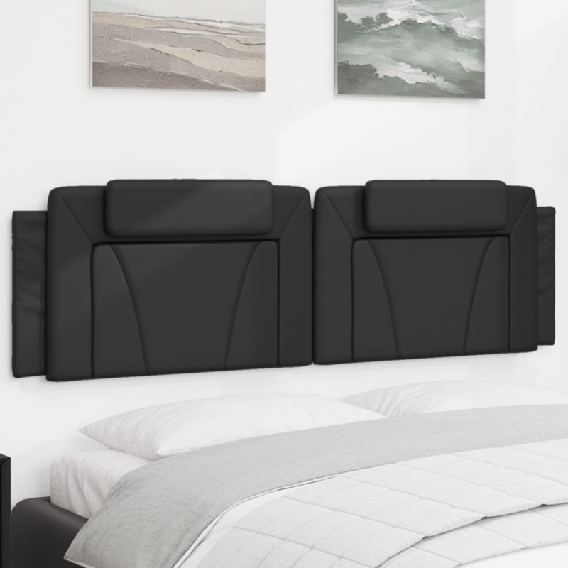 vidaXL Kopfteil-Kissen Schwarz 180 cm Kunstleder vidaXL Kopfteil-Kissen Schwarz 180 cm Kunstleder