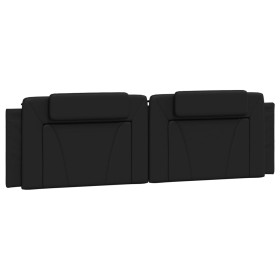 vidaXL Kopfteil-Kissen Schwarz 180 cm Kunstleder
