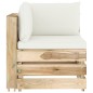 9-tlg. Garten-Lounge-Set mit Kissen Grün Imprägniertes Holz 9-tlg. Garten-Lounge-Set mit Kissen Grün Imprägniertes Holz