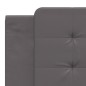 vidaXL Bettgestell mit LED Grau 180x200 cm Kunstleder vidaXL Bettgestell mit LED Grau 180x200 cm Kunstleder
