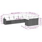 vidaXL 9-tlg. Garten-Sofagarnitur mit Kissen Hellgrau Poly Rattan vidaXL 9-tlg. Garten-Sofagarnitur mit Kissen Hellgrau Poly Rattan