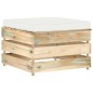 9-tlg. Garten-Lounge-Set mit Kissen Grün Imprägniertes Holz 9-tlg. Garten-Lounge-Set mit Kissen Grün Imprägniertes Holz