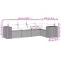 vidaXL 5-tlg. Garten-Sofagarnitur mit Kissen Hellgrau Poly Rattan vidaXL 5-tlg. Garten-Sofagarnitur mit Kissen Hellgrau Poly Rattan