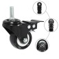 vidaXL Lenkrollen mit Bremsen 16 Stk. 50 mm vidaXL Lenkrollen mit Bremsen 16 Stk. 50 mm