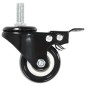 vidaXL Lenkrollen mit Bremsen 16 Stk. 50 mm vidaXL Lenkrollen mit Bremsen 16 Stk. 50 mm