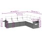 vidaXL 6-tlg. Garten-Sofagarnitur mit Kissen Hellgrau Poly Rattan vidaXL 6-tlg. Garten-Sofagarnitur mit Kissen Hellgrau Poly Rattan