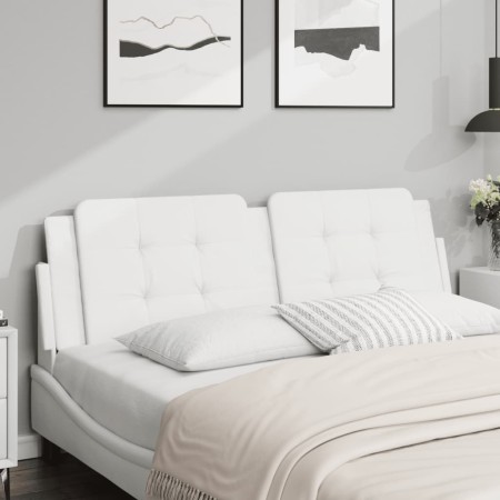 vidaXL Kopfteil-Kissen Weiß 160 cm Kunstleder