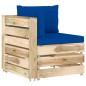 9-tlg. Garten-Lounge-Set mit Kissen Grün Imprägniertes Holz 9-tlg. Garten-Lounge-Set mit Kissen Grün Imprägniertes Holz