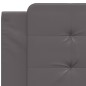 vidaXL Kopfteil-Kissen Grau 100 cm Kunstleder