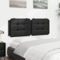 vidaXL Kopfteil-Kissen Schwarz 120 cm Kunstleder vidaXL Kopfteil-Kissen Schwarz 120 cm Kunstleder