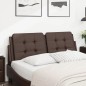 vidaXL Kopfteil-Kissen Braun 120 cm Kunstleder vidaXL Kopfteil-Kissen Braun 120 cm Kunstleder