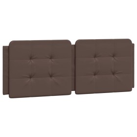 vidaXL Kopfteil-Kissen Braun 120 cm Kunstleder