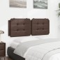 vidaXL Kopfteil-Kissen Braun 120 cm Kunstleder vidaXL Kopfteil-Kissen Braun 120 cm Kunstleder