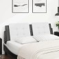 vidaXL Kopfteil-Kissen Weiß und Schwarz 160 cm Kunstleder