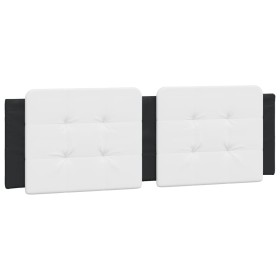 vidaXL Kopfteil-Kissen Weiß und Schwarz 160 cm Kunstleder