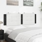 vidaXL Kopfteil-Kissen Weiß und Schwarz 160 cm Kunstleder