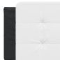 vidaXL Kopfteil-Kissen Weiß und Schwarz 160 cm Kunstleder