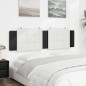 vidaXL Kopfteil-Kissen Weiß und Schwarz 180 cm Kunstleder vidaXL Kopfteil-Kissen Weiß und Schwarz 180 cm Kunstleder