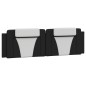 vidaXL Bett mit Matratze Schwarz und Weiß 180x200 cm Kunstleder vidaXL Bett mit Matratze Schwarz und Weiß 180x200 cm Kunstleder