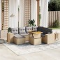 vidaXL 8-tlg. Garten-Sofagarnitur mit Kissen Beige Poly Rattan vidaXL 8-tlg. Garten-Sofagarnitur mit Kissen Beige Poly Rattan