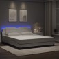 vidaXL Bettgestell mit LED Schwarz und Weiß 180x200 cm Kunstleder vidaXL Bettgestell mit LED Schwarz und Weiß 180x200 cm Kunstleder