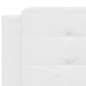 vidaXL Bettgestell mit Kopfteil Weiß 160x200 cm Kunstleder vidaXL Bettgestell mit Kopfteil Weiß 160x200 cm Kunstleder