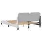 vidaXL Bettgestell mit Kopfteil Weiß 140x190 cm Kunstleder vidaXL Bettgestell mit Kopfteil Weiß 140x190 cm Kunstleder