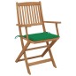 Klappbare Gartenstühle 6 Stk. mit Kissen Massivholz Akazie Klappbare Gartenstühle 6 Stk. mit Kissen Massivholz Akazie