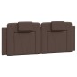 vidaXL Bett mit Matratze Braun 140x190 cm Kunstleder vidaXL Bett mit Matratze Braun 140x190 cm Kunstleder