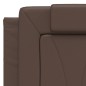 vidaXL Bett mit Matratze Braun 140x190 cm Kunstleder vidaXL Bett mit Matratze Braun 140x190 cm Kunstleder