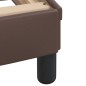 vidaXL Bett mit Matratze Braun 140x190 cm Kunstleder vidaXL Bett mit Matratze Braun 140x190 cm Kunstleder