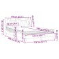 vidaXL Bett mit Matratze Braun 140x190 cm Kunstleder vidaXL Bett mit Matratze Braun 140x190 cm Kunstleder