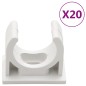 vidaXL Installationsrohre mit Clips Ø25 mm 10 m PVC vidaXL Installationsrohre mit Clips Ø25 mm 10 m PVC