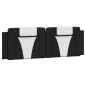 vidaXL Bett mit Matratze Schwarz und Weiß 160x200 cm Kunstleder vidaXL Bett mit Matratze Schwarz und Weiß 160x200 cm Kunstleder