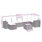 vidaXL 8-tlg. Garten-Sofagarnitur mit Kissen Hellgrau Poly Rattan vidaXL 8-tlg. Garten-Sofagarnitur mit Kissen Hellgrau Poly Rattan