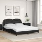 vidaXL Bett mit Matratze Schwarz 160x200 cm Kunstleder vidaXL Bett mit Matratze Schwarz 160x200 cm Kunstleder