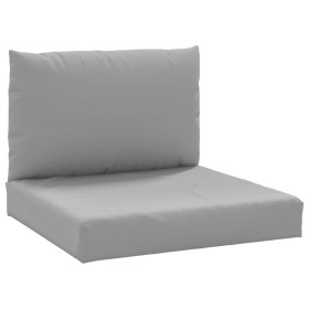 vidaXL Palettenkissen 2-tlg. Grau Oxford-Gewebe