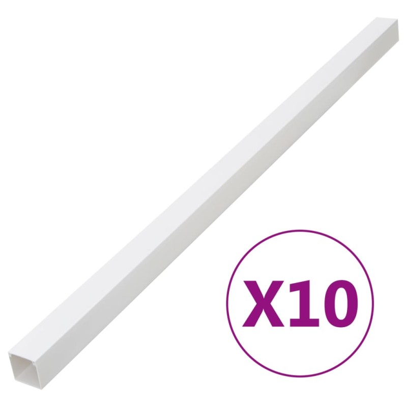 vidaXL Installationsrohre 100x60 mm 10 m PVC vidaXL Installationsrohre 100x60 mm 10 m PVC