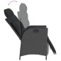 vidaXL 3-tlg. Garten-Essgruppe mit Kissen Schwarz Poly Rattan vidaXL 3-tlg. Garten-Essgruppe mit Kissen Schwarz Poly Rattan