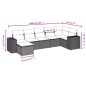 vidaXL 7-tlg. Garten-Sofagarnitur mit Kissen Hellgrau Poly Rattan vidaXL 7-tlg. Garten-Sofagarnitur mit Kissen Hellgrau Poly Rattan